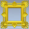 Ornate Acanthus Square Frame - STL 3D Model for CNC