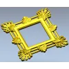 Ornate Acanthus Square Frame - STL 3D Model for CNC