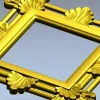 Ornate Acanthus Square Frame - STL 3D Model for CNC