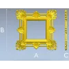Ornate Acanthus Square Frame - STL 3D Model for CNC