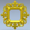 Резная рамка в стиле рококо - 3D модель STL для ЧПУ