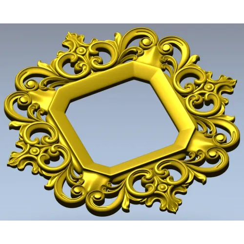 Резная рамка в стиле рококо - 3D модель STL для ЧПУ