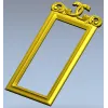 Ornamental Rectangular Frame STL - 3D model for CNC milling