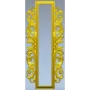 Вертикальная резная рамка STL для ЧПУ - рокайльный багет