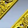 Вертикальная резная рамка STL для ЧПУ - рокайльный багет