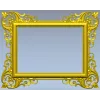 Baroque Corner Frame STL - 3D Model for CNC Router