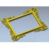 Baroque Corner Frame STL - 3D Model for CNC Router