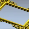 Baroque Corner Frame STL - 3D Model for CNC Router
