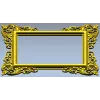 Baroque Corner Frame STL - 3D Model for CNC Router