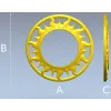 Solar Flame Ring - round decorative frame STL for CNC
