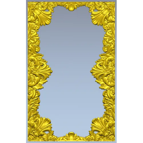 Regal Acanthus Baroque Frame STL for CNC