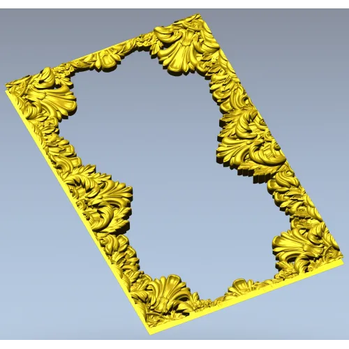 Regal Acanthus Baroque Frame STL for CNC