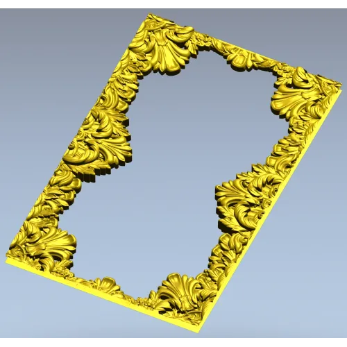 Regal Acanthus Baroque Frame STL for CNC