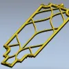 Вертикальная резная рамка STL для ЧПУ - декоративная панель в классическом стиле