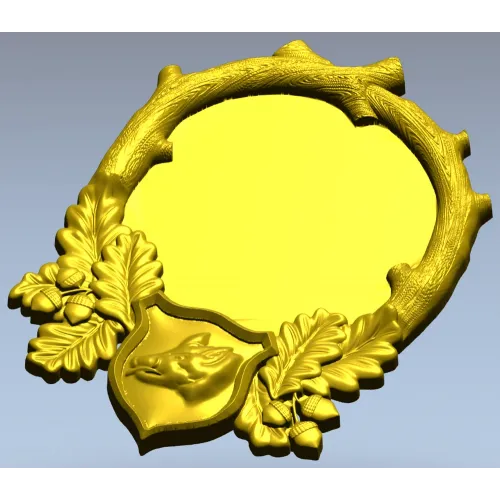 Hunting Boar Trophy Frame STL for CNC