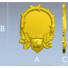 Hunting Boar Trophy Frame STL for CNC