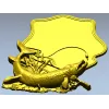 3D модель STL - Рамка "Рыбалка" с трофейной щукой для ЧПУ