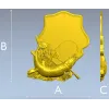 3D модель STL - Рамка "Рыбалка" с трофейной щукой для ЧПУ