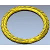 Laurel Wreath Frame STL for CNC Carving