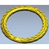 Laurel Wreath Frame STL for CNC Carving
