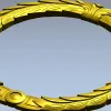 Laurel Wreath Frame STL for CNC Carving
