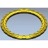 Laurel Wreath Frame STL for CNC Carving
