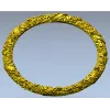 Round Floral Wreath STL 3D model for CNC milling