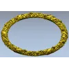 Round Floral Wreath STL 3D model for CNC milling
