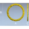 Round Floral Wreath STL 3D model for CNC milling