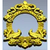 Овальная резная рамка с попугаями - STL модель для ЧПУ