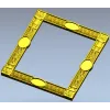 Regal Lion Medallion Frame - STL 3D model for CNC routers