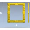 Regal Lion Medallion Frame - STL 3D model for CNC routers