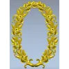 Овальная флора - декоративная рама STL для ЧПУ