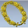Овальная флора - декоративная рама STL для ЧПУ