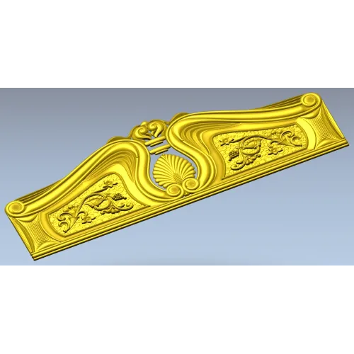 Резное изголовье в барочном стиле - STL 3D модель для ЧПУ
