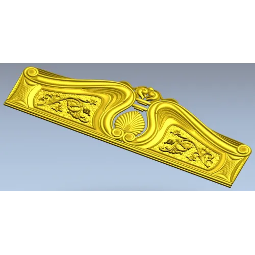 Резное изголовье в барочном стиле - STL 3D модель для ЧПУ