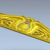 Резное изголовье в барочном стиле - STL 3D модель для ЧПУ
