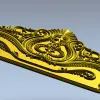 Классический картуш для изголовья кровати - 3D модель STL для ЧПУ