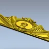 Резное изголовье в неоклассическом стиле - STL для ЧПУ