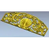 Seashell Rococo Crest - STL 3D model for CNC