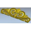 Baroque headboard crest STL 3D model for CNC carving