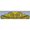 Baroque headboard crest STL 3D model for CNC carving