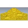 Maiden and Deer Crest - ornate STL headboard panel for CNC carving