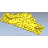 Maiden and Deer Crest - ornate STL headboard panel for CNC carving