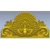 Резной картуш "Павлин" - 3D модель STL для ЧПУ
