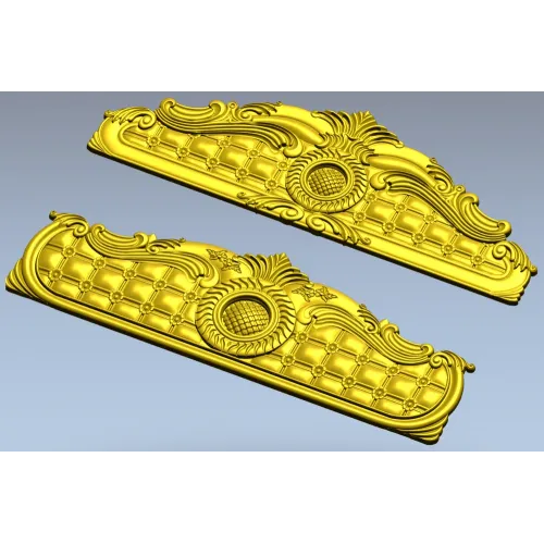 Baroque Headboard Relief STL for CNC