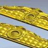 Baroque Headboard Relief STL for CNC