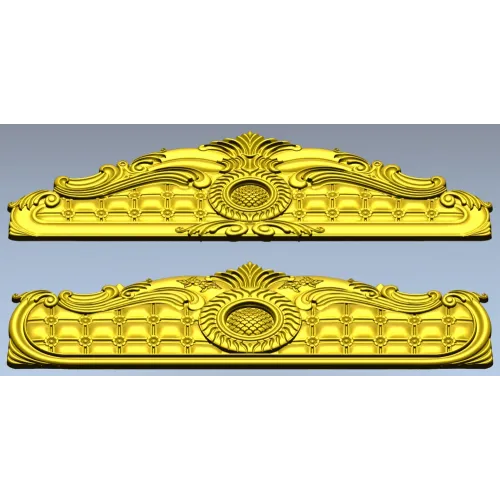 Baroque Headboard Relief STL for CNC