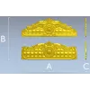 Baroque Headboard Relief STL for CNC