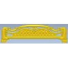 Ornate Arched Headboard STL for CNC - 3D Model for Wood Carving
